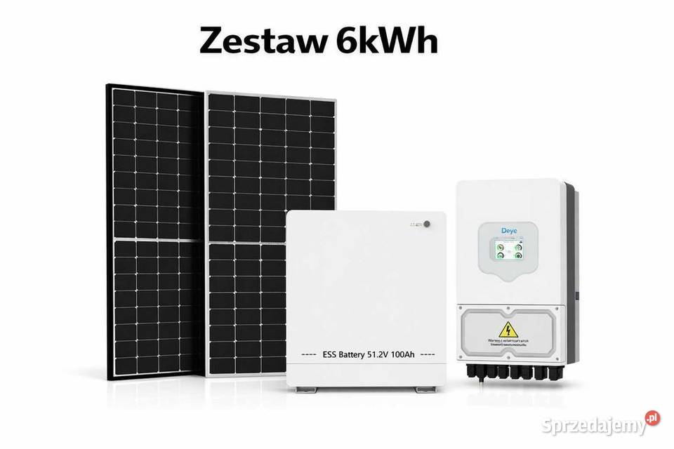 Zestaw budżetowy 6kWh LV panele inwerter 1 faza Przetwornice