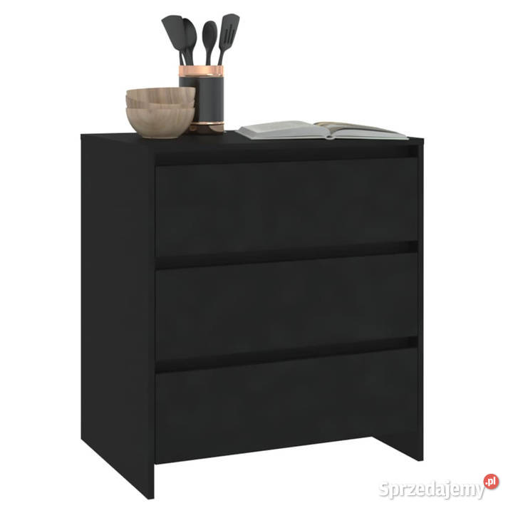 Komoda czarna 70x41x75 materiał drewnopochodny Komody Warszawa