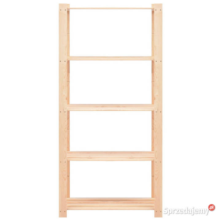 Regały z 5 półkami 2 80x38x170 sosna 250 Warszawa