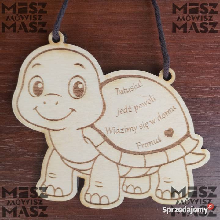 Zawieszka żółwik na lusterko auta Tatusiu wielkopolskie Racot sprzedam