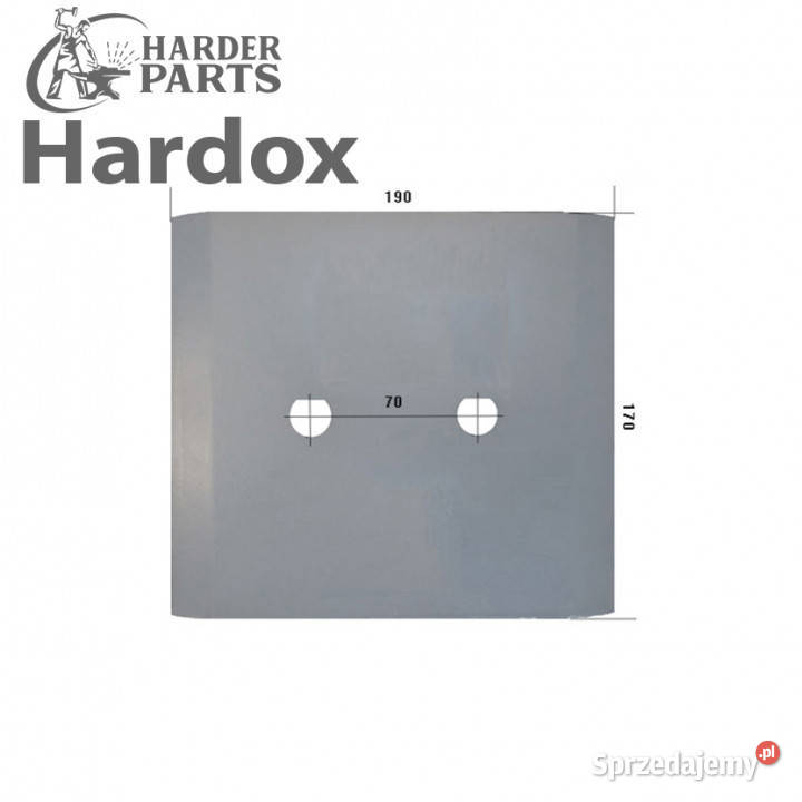 Nakładka HARDOX 902121S części do pługa Suwałki