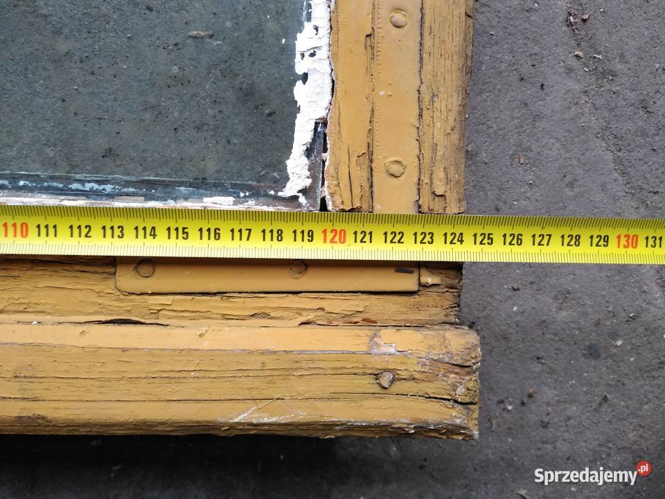 Stara drewniana podwójna rama okienna ramka okno śląskie Dąbrowa Górnicza