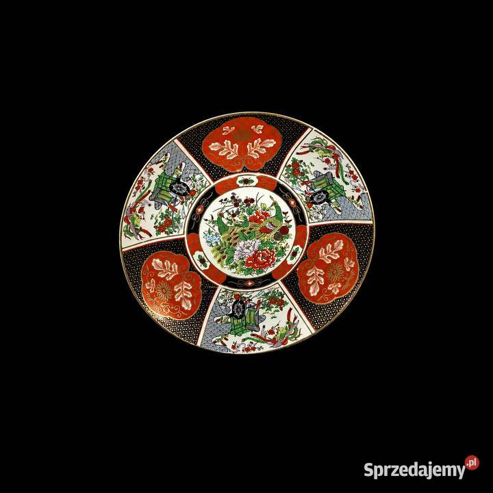 Porcelanowy Japoński Talerz Imari łódzkie Poddębice