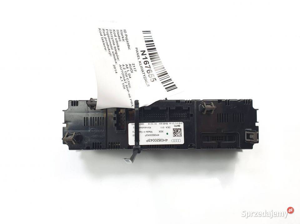 PANEL KLIMATYZACJI AUDI A8 L D4 4H0820043P
