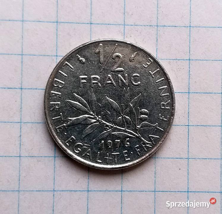 11 FRANKA PÓŁ FRANKA 1976 FRANCJA Piszczac