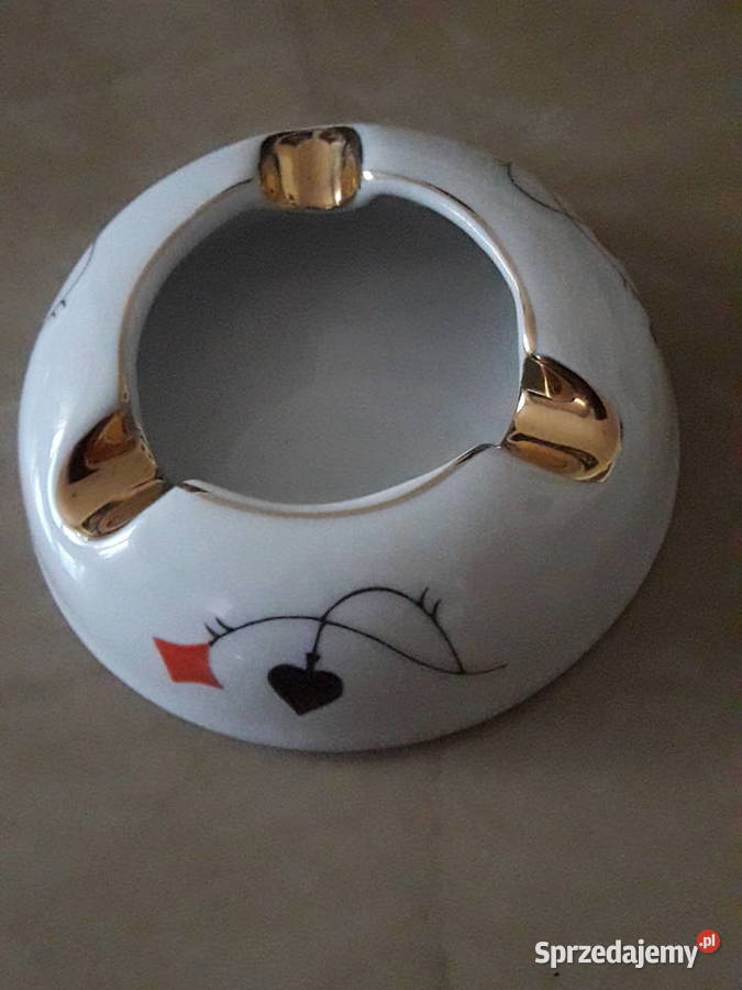 Ćmielów zestaw brydzowy karciany palacza Janów Lubelski