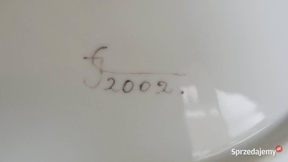 Ręcznie malowana owalna patera ażurowa kratka Porcelana i szkło Kraków sprzedam