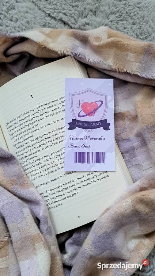 Zakładka BTS handmade Żelazków