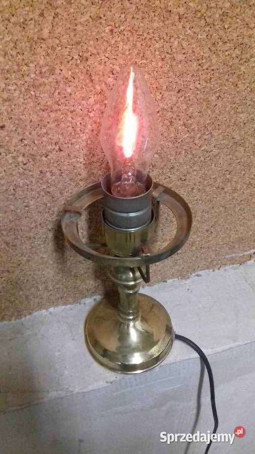 Stara lampka świecznik lampa zabytek PRL śląskie Dąbrowa Górnicza