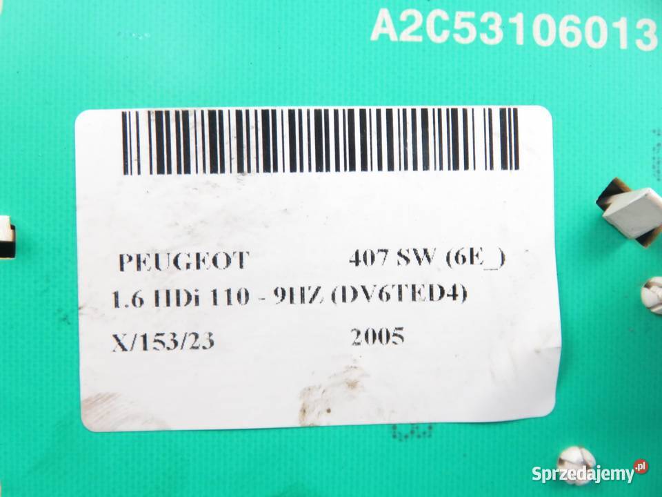 LICZNIK PEUGEOT 407 SW 16 HDi 9664690380 osobowe sprzedam