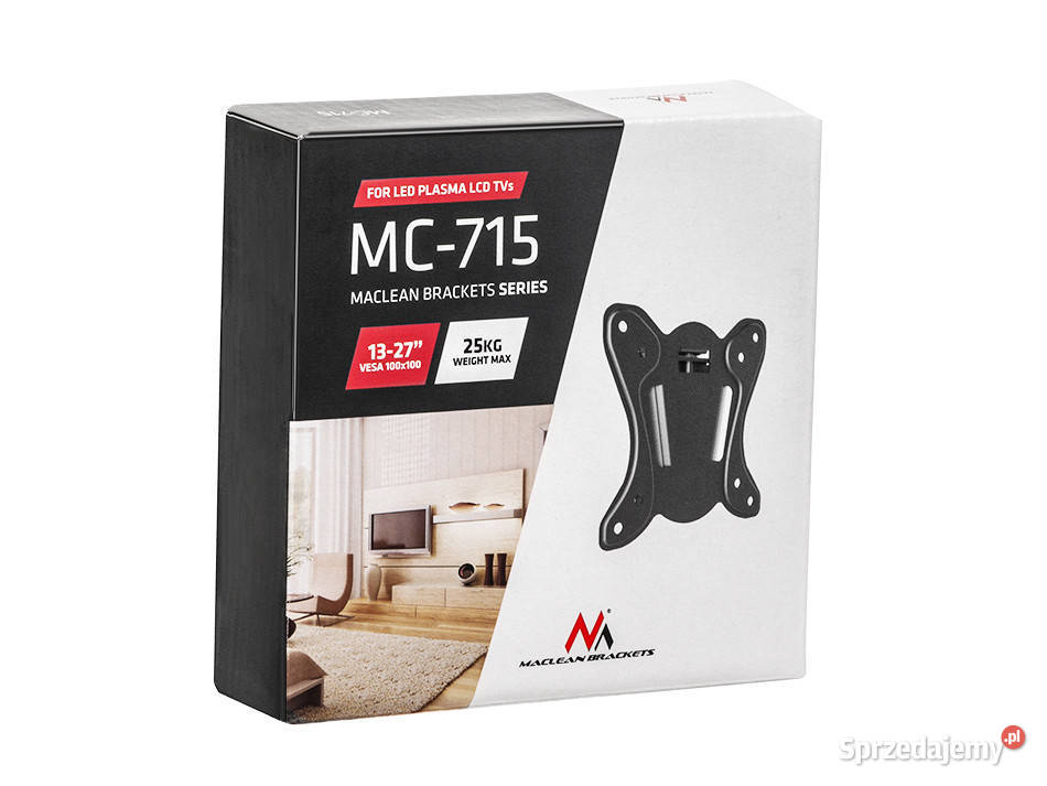 uchwyt do TV monitora LED 1327 MACLEAN 25 VESA Zamość