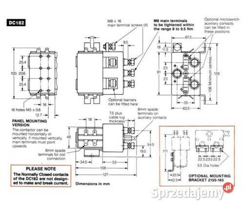 Stycznik Albright DC182 48V 200A Zamiennik Gorzów Wielkopolski sprzedam