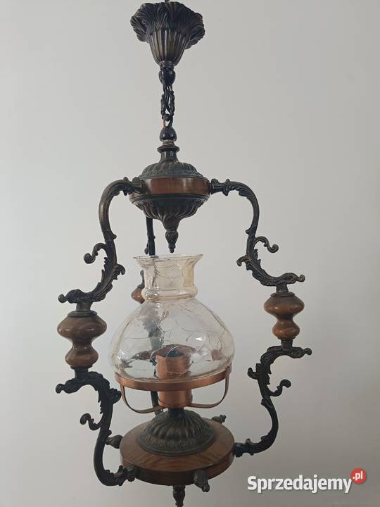 Żyrandol z lat 7080 sprawny stan b Wrocław