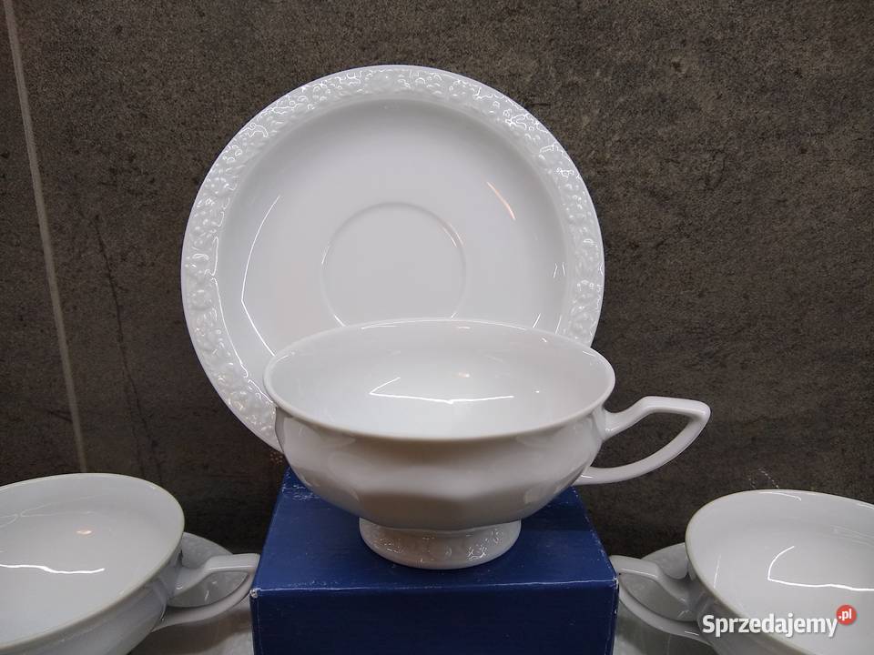 Rosenthal Biała Maria serwis herbata współczesny Kalisz