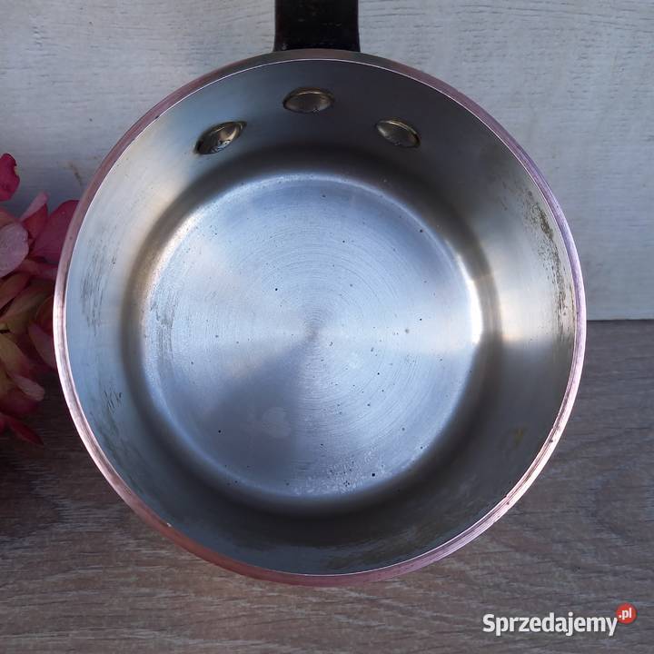 Profesjonalny miedziany rondel poj 07 l grube