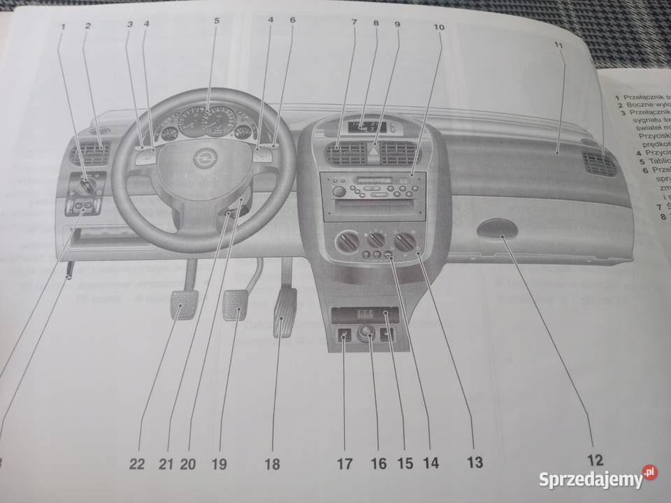 OPEL CORSA C Instrukcja Obsługi Książka 2000
