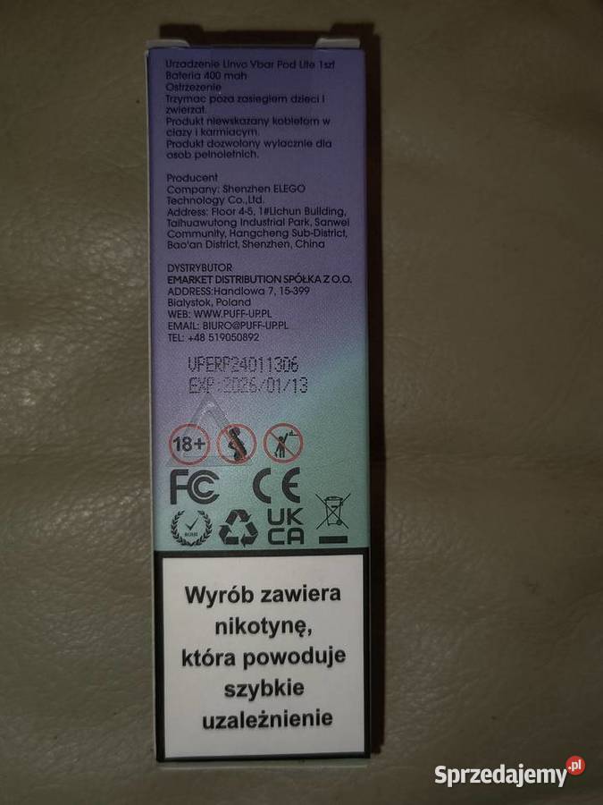 Bateria do vbar vbar linvo 400 mah zestaw 3 lubelskie Lublin sprzedam
