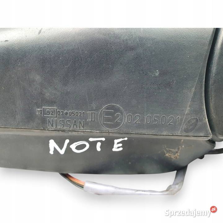 PRAWE LUSTERKO Nissan Note 5 Pin Europa lubelskie Chełm sprzedam