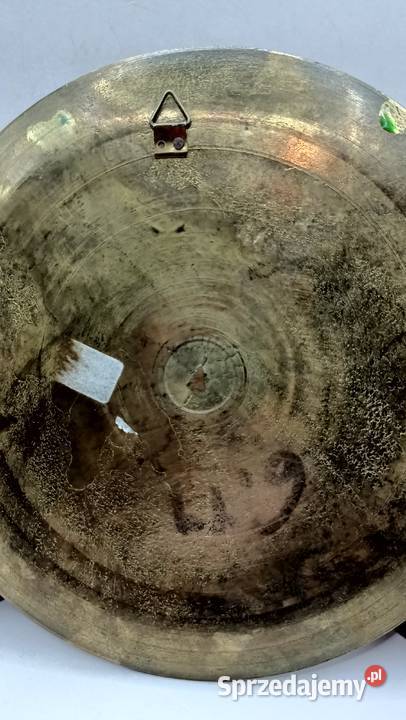 Mosiężny talerz dekoracyjny mniejszy Cloisonne Antyki