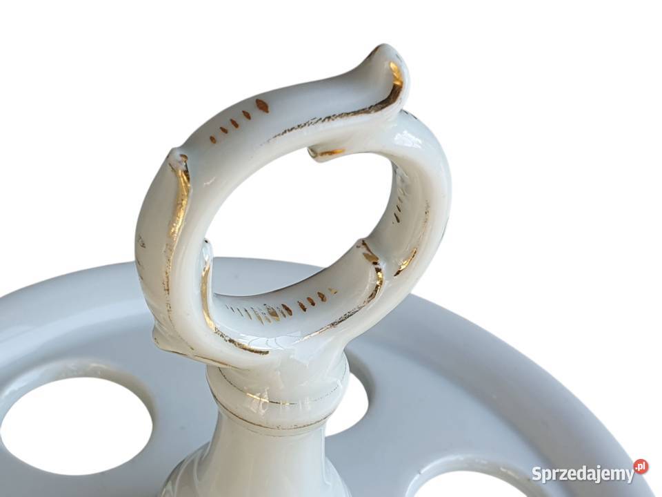 Stary przedwojenny porcelanowy stojak patera do Cieszyn