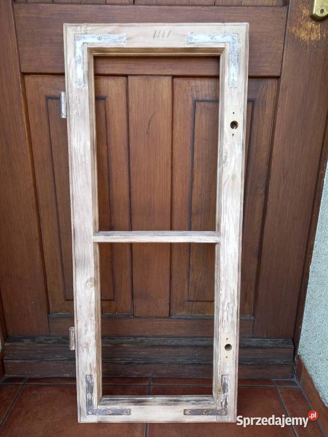 Stare skrzydło okienne ramka okno drewniane PRL sprzedam