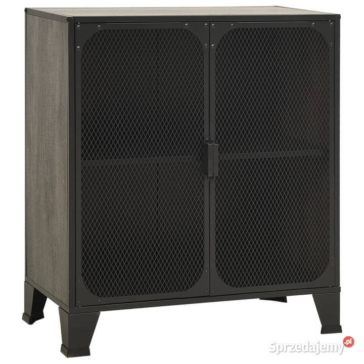 Szafka szara 72x36x82 metal i MDF WM335908 Warszawa