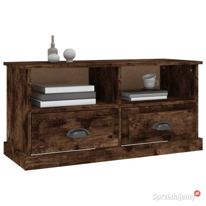 Szafka pod TV przydymiony dąb 93x355x45 WM816469 Warszawa