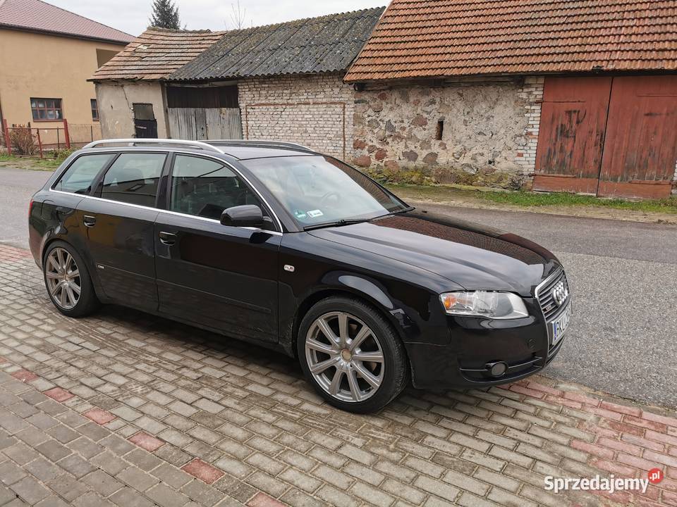 Audi A4 B7 18T LPG 163 SLINE CZARNA PERŁA poduszka powietrzna Samochody osobowe Kolno sprzedam