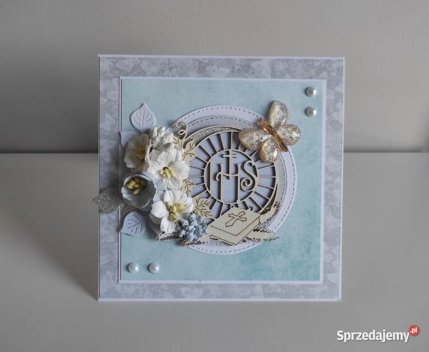 Kartka w pudełku ręcznie robiona na Pamiątkę łódzkie Łódź