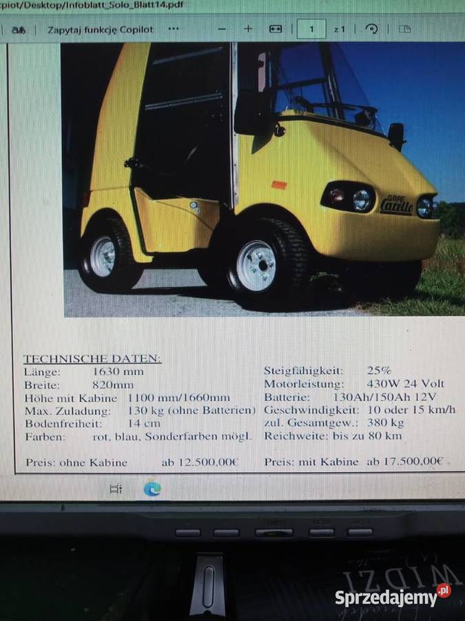 Elektryczny skuter inwalidzki melex Kraśnik sprzedam