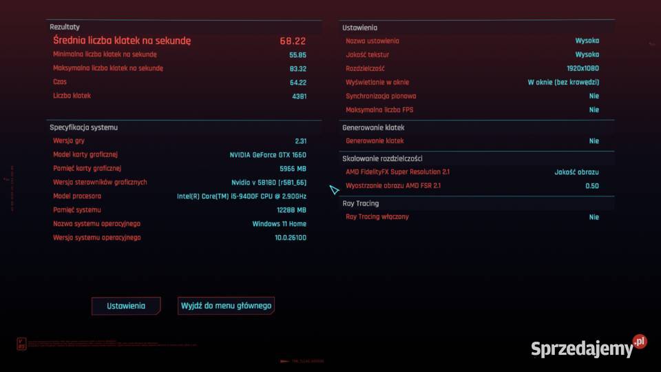 Komputer gamingowy i512gb DDR4512gb M2GTX 1660be Pozostałe Koszalin