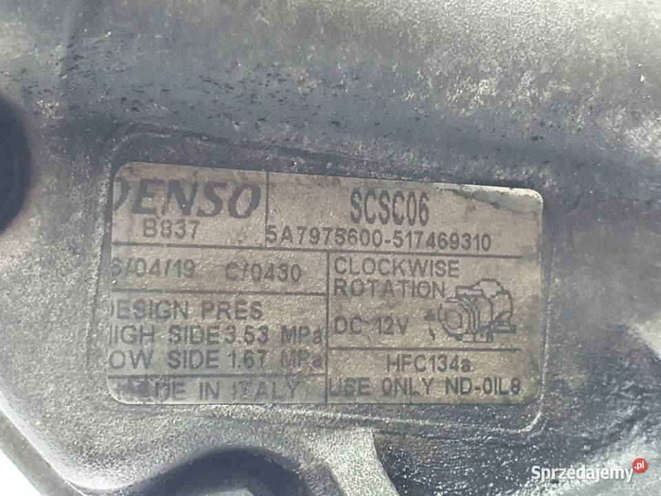 KOMPRESOR SPRĘŻARKI Fiat Panda 13 jTD SCSC06 lubelskie Chełm