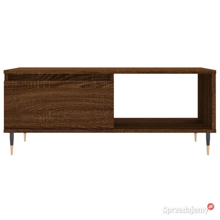 Stolik kawowy brązowy dąb 90x50x365 WM830563 Warszawa