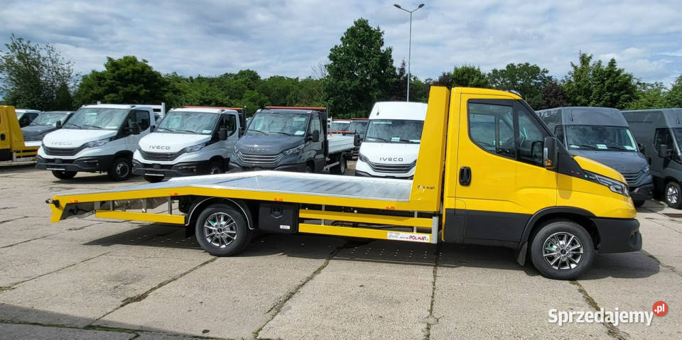 Iveco Daily 35S18A8H V Laweta Platforma 4900 X wspomaganie kierownicy Szczecinek