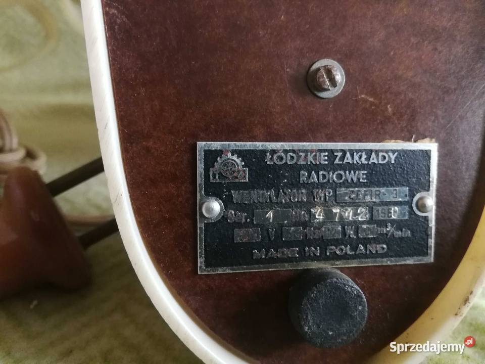Wentylator Zefir 1 1959 ZWUT i Zefir 3 1960 ŁZR