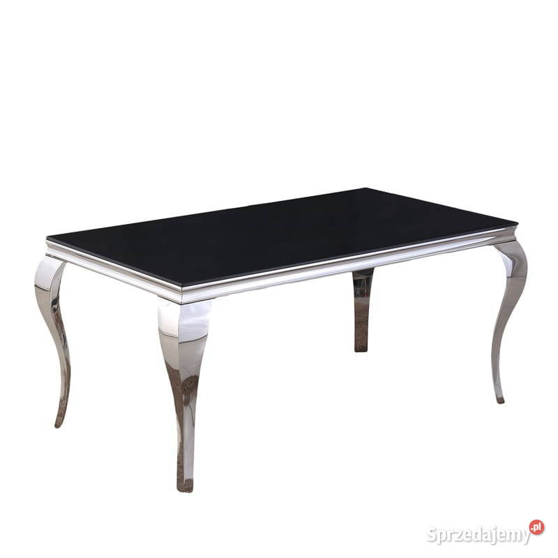 Jadalnia Bellissimo Nero czarny stół glamour 75cm