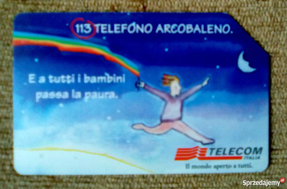 REKLAMA NA WŁOSKIEJ KARCIE TELEFONICZNEJ Piszczac