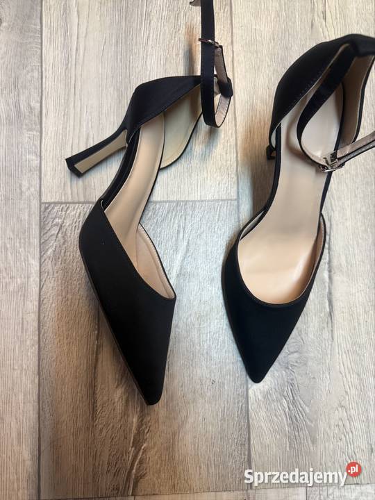 41 Czarne ekskluzywne czółenka szpilki inna Kraków