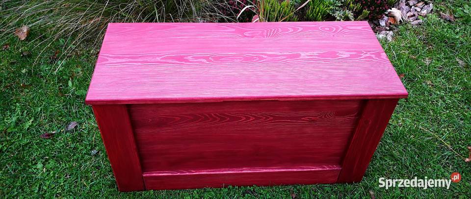 Skrzynia drewniana stolik kawowy pufa siedzisko sprzedam