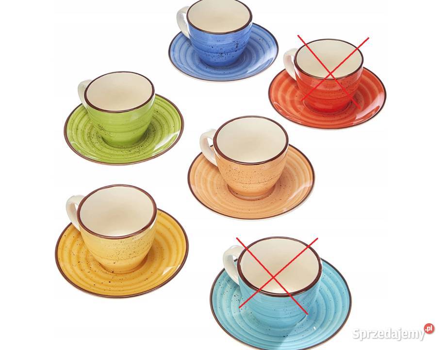 Komplet 6 Filiżanek 90 ml Tognana ArtPepper Chojnice