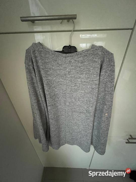Niezwykły szary sweterek z lekkim złotym Gdańsk sprzedam