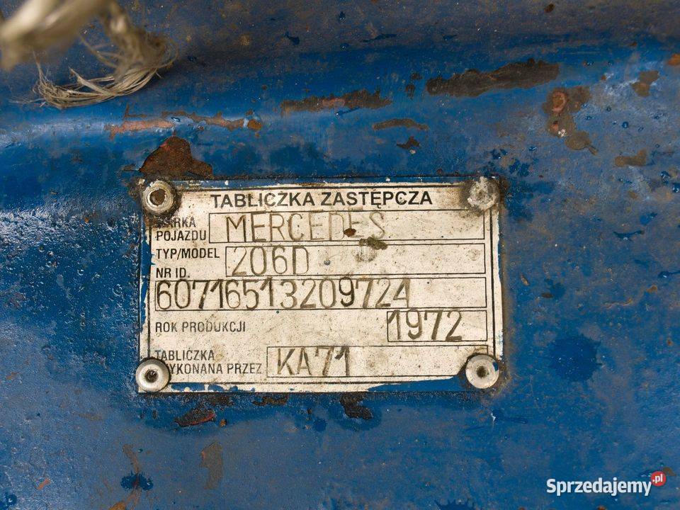 1972 MercedesBenz 206d 180