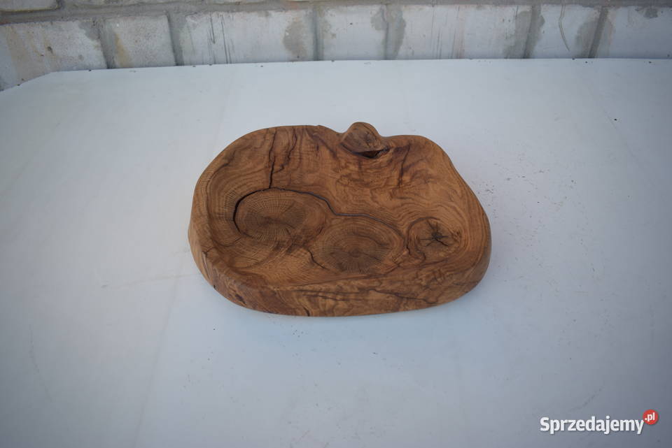 Dębowa misa na owoce z litego drewna Połaniec sprzedam