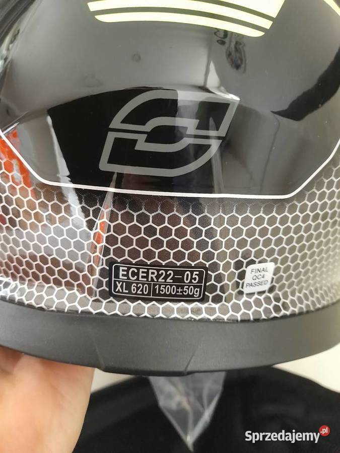 Kask motocyklowy Ozone Arrow CzarnoSzaroŻółty Przasnysz