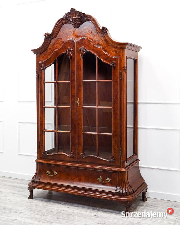 WITRYNA drewniana Orzech styl NeoBarok SZPROSY 138cm Kalisz sprzedam