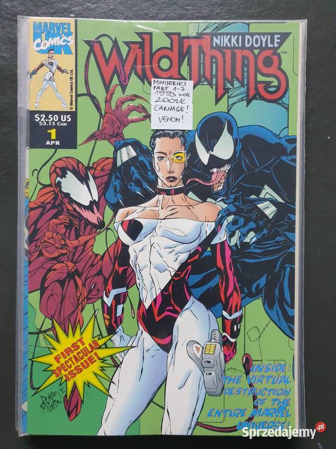 Wild Thing Venom Carnage 7 komiksów Marvel USA