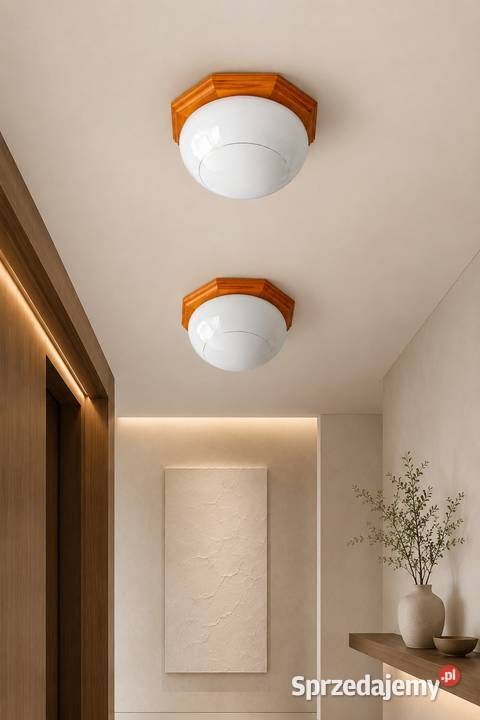 2x lampa sufitowa plafon retro vintage PRL Łańcut