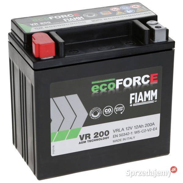 Akumulator Fiamm EcoForce AGM 12V 12Ah 200A L Jelcz-Laskowice