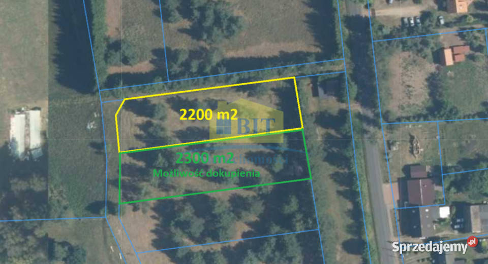 Grunt 2200m2 Jeziorem Siecino wydane WZ zachodniopomorskie