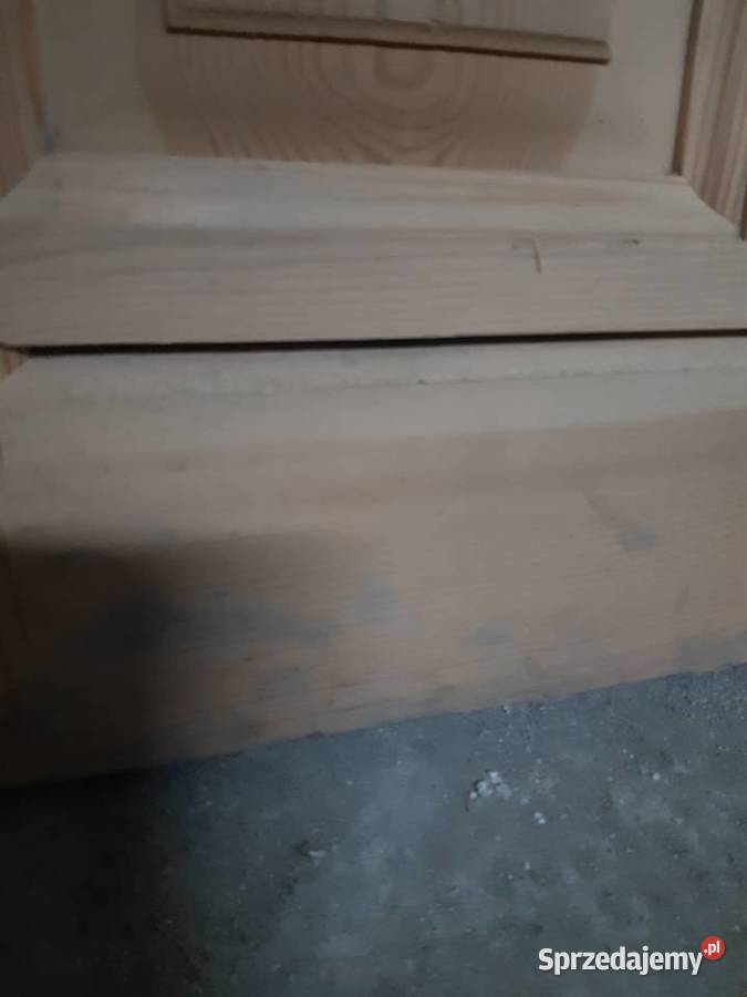 Drzwi drewniane wewnętrzne sosnowe skrzydło lubelskie Łęczna